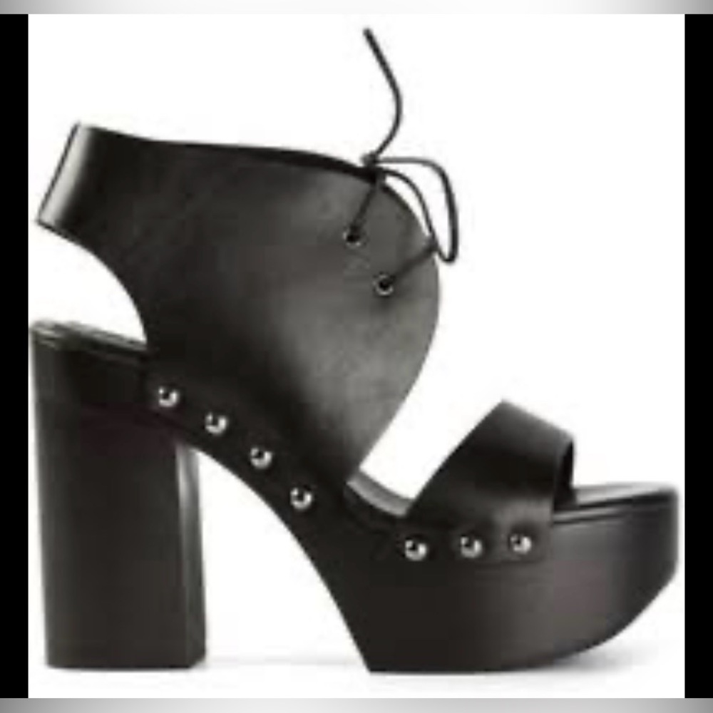 JIL SANDER NAVY Sandals / 36 / 6.5 To 7 BLK / Leather Black 5 Inches Tall